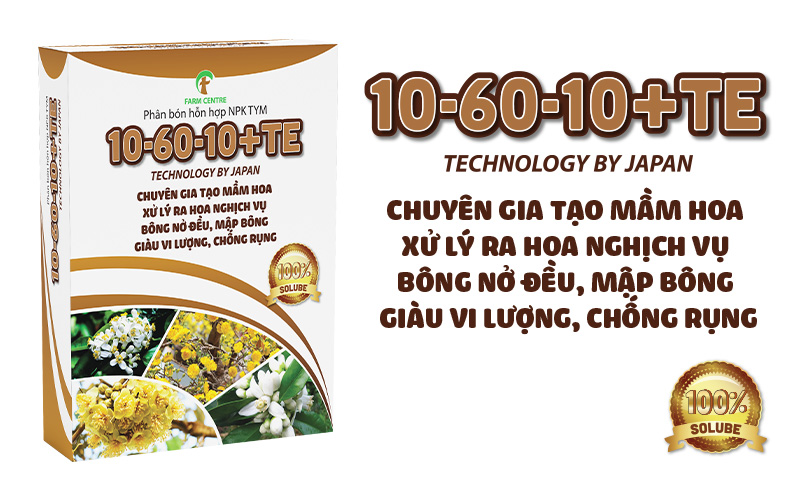 MICRONUTRIENTS NPK FERTILIZER 10-60-10+TE